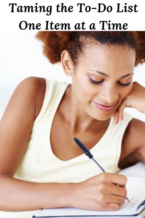 Taming the To-Do List One Item at a Time