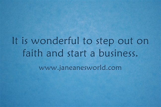 www.janeanesworld.com step out on faith