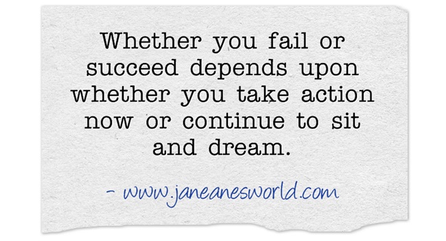 take action now in order to succeed