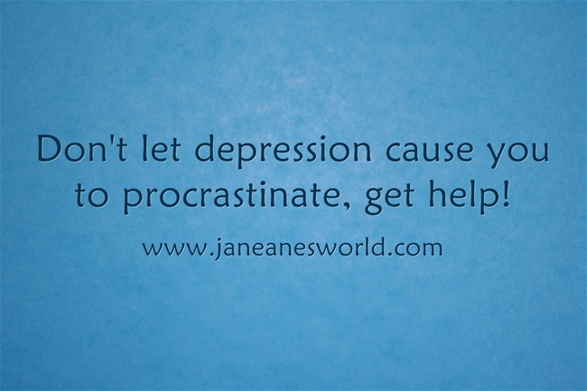 procrastination and depression www.janeanesworld.com