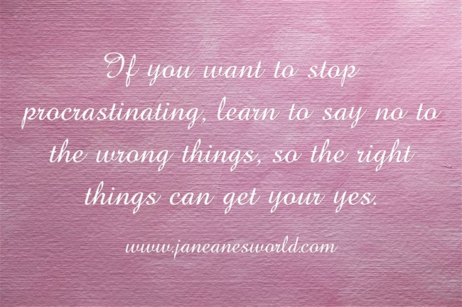 a to z challenge, get, stop procrastinating www.janeanesworld.com