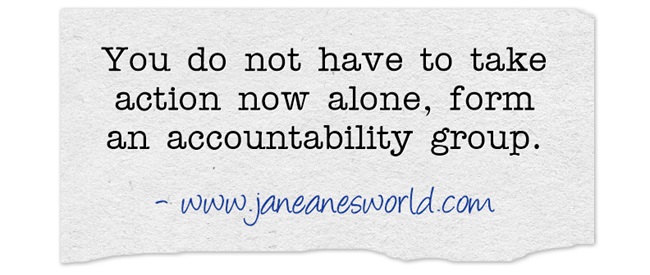 take action now with accountability group www.janeanesworld.com