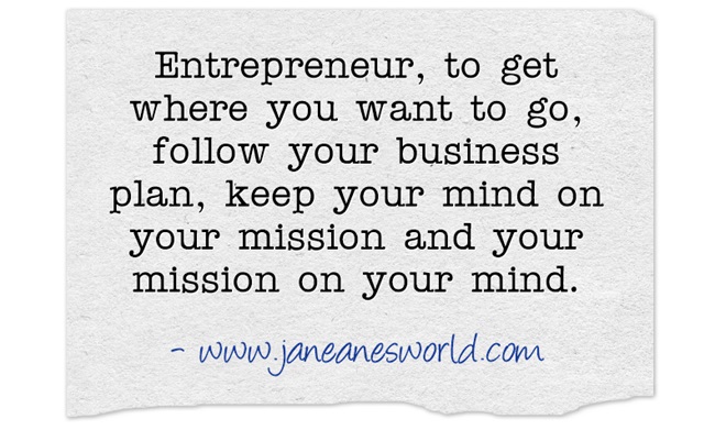 entrepreneur stay in lane www.janeanesworld.com
