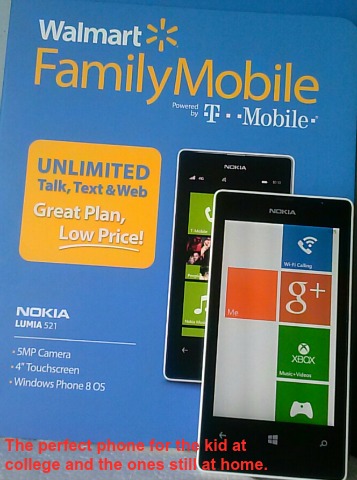 Walmart Family Mobile and the Nokia 521 www.janeanesworld.com