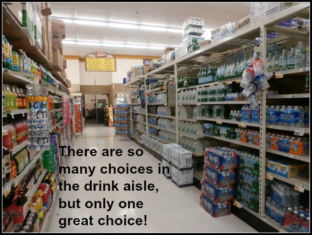 drink aisle for Nestle Pure LIfe Water www.janeanesworld.com