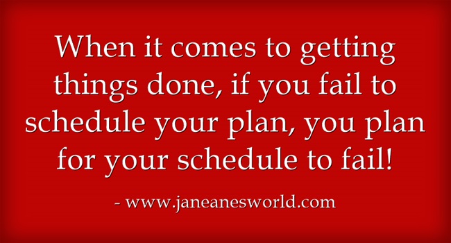 schedule your to do list www.janeanesworld.com