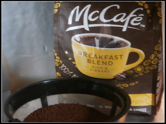 #McCafeMyWay coffee in a basket