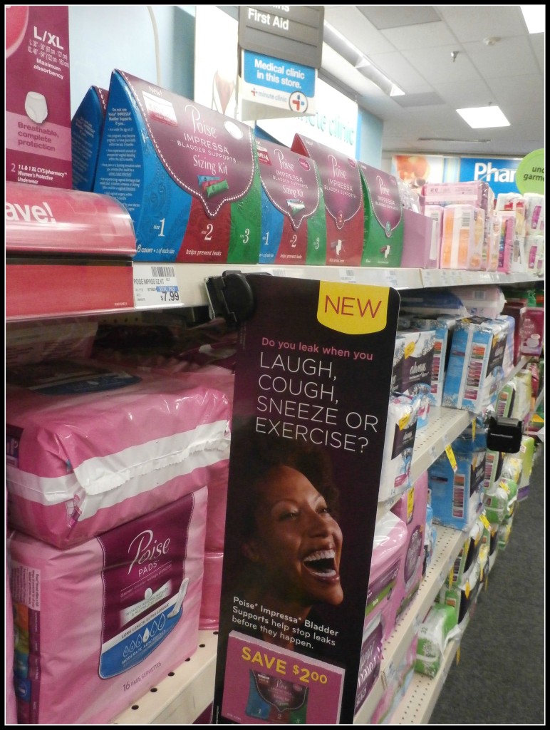 091815 poise aisle at cvs www.janeanesworld.com