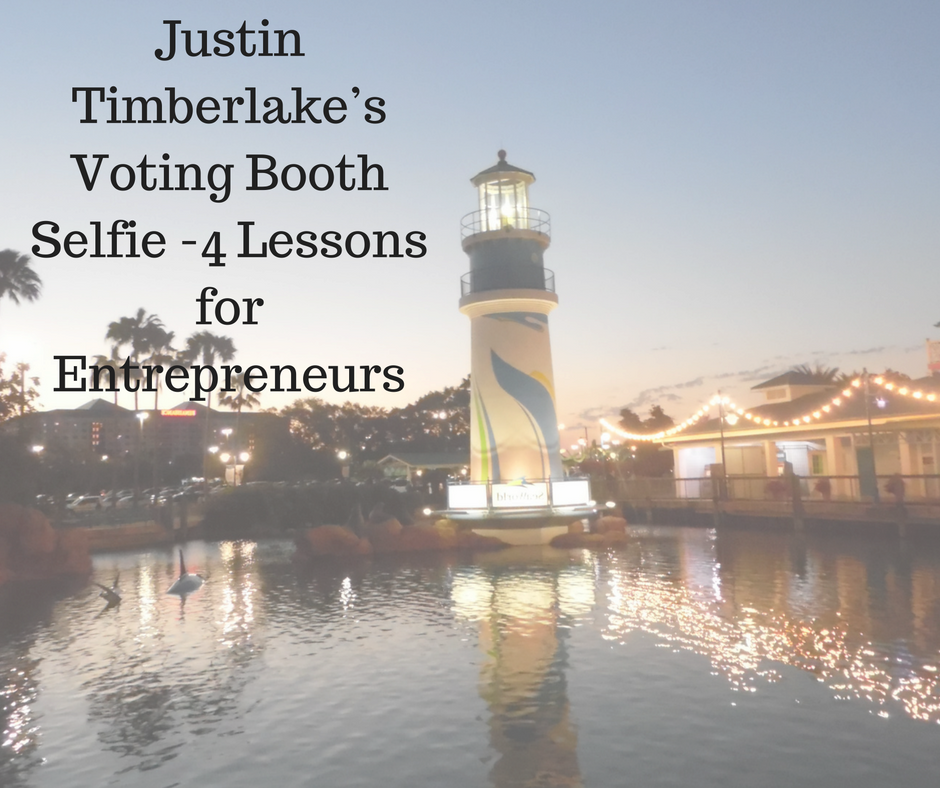 justin timberlake's voting booth selfie lessons for entrepreneurs