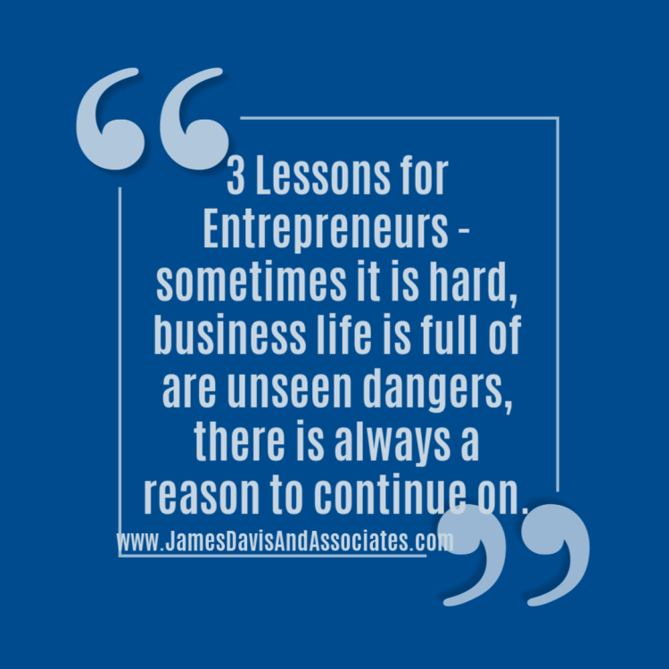 three lessons for entrepreneurs -:Priority items are things that matter most, optional items need to be done, you need to know your value.