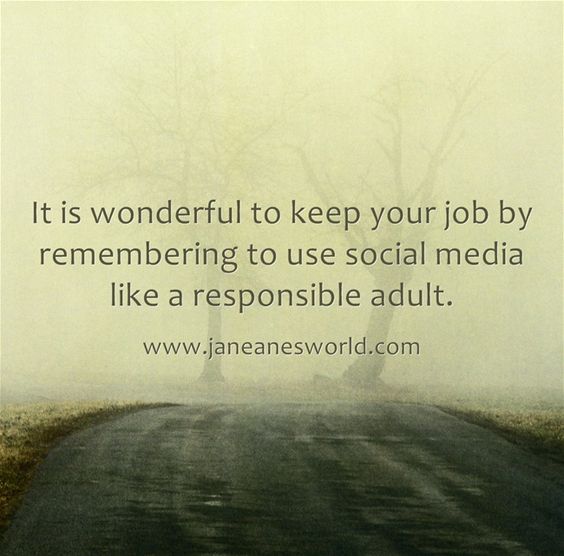 Keep Your Job Off Social Media