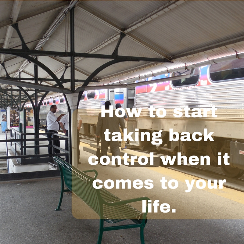 Taking back control of your life is scary, but if you have lost your way it is important and you must do it.