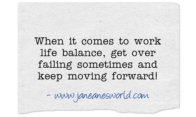 It is fantastic to finally realize that there is no magic secret to the work-life balance puzzle and that is okay.
