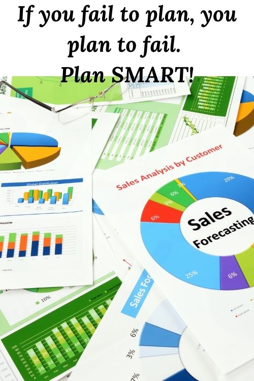 Graphs and charts and the words If you fail to plan, you plan to fail. Plan SMART>