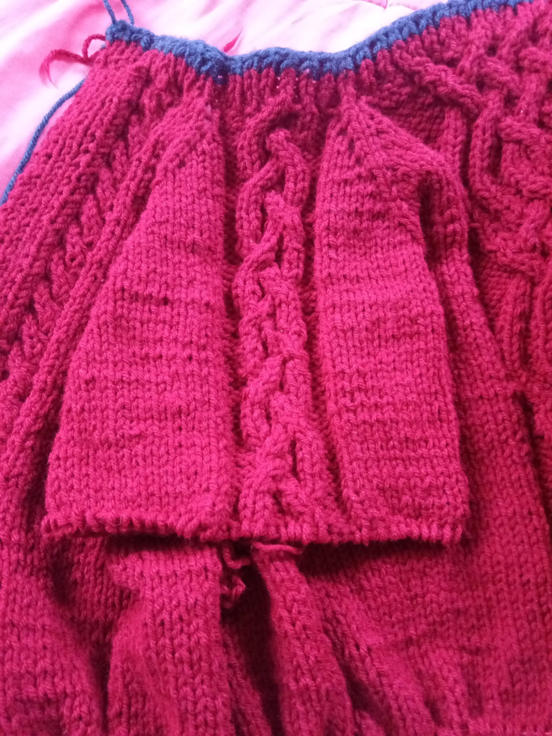 red abled sweater