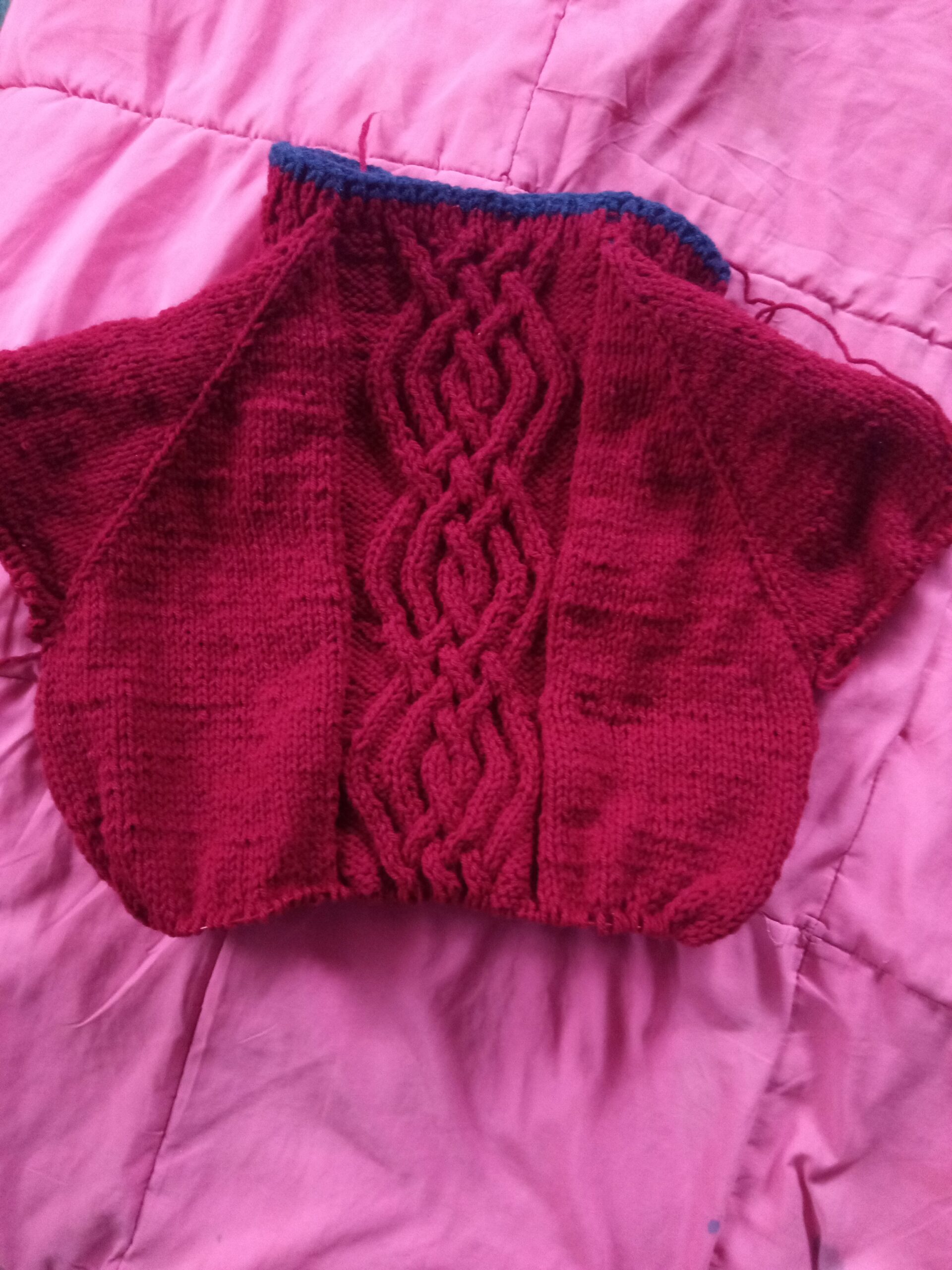 red abled sweater